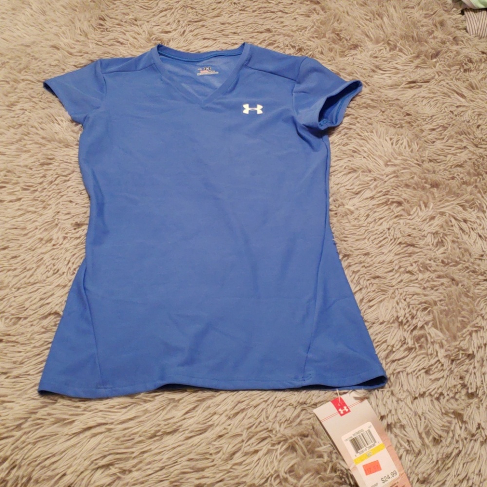 NWT Blue Under Amour Shirt Size MD